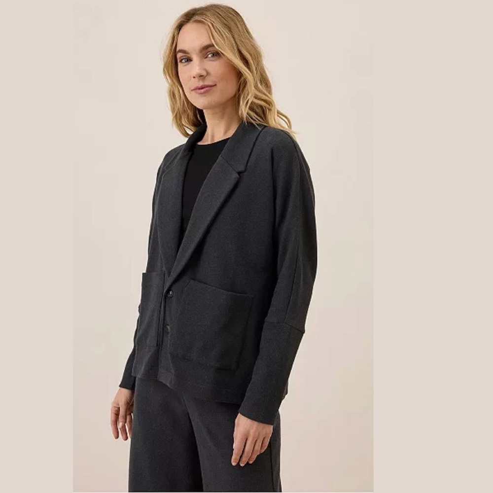 Women's Organic Cotton Airplane Relaxed Blazer Size Medium